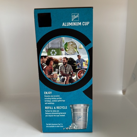 NEW 12 cups Ball ALUMINUM CUPS • 16 OZ • Lightweight + Sturdy • Recyclable - Picture 4 of 14